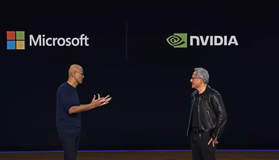 Руководители Microsoft и NVIDIA