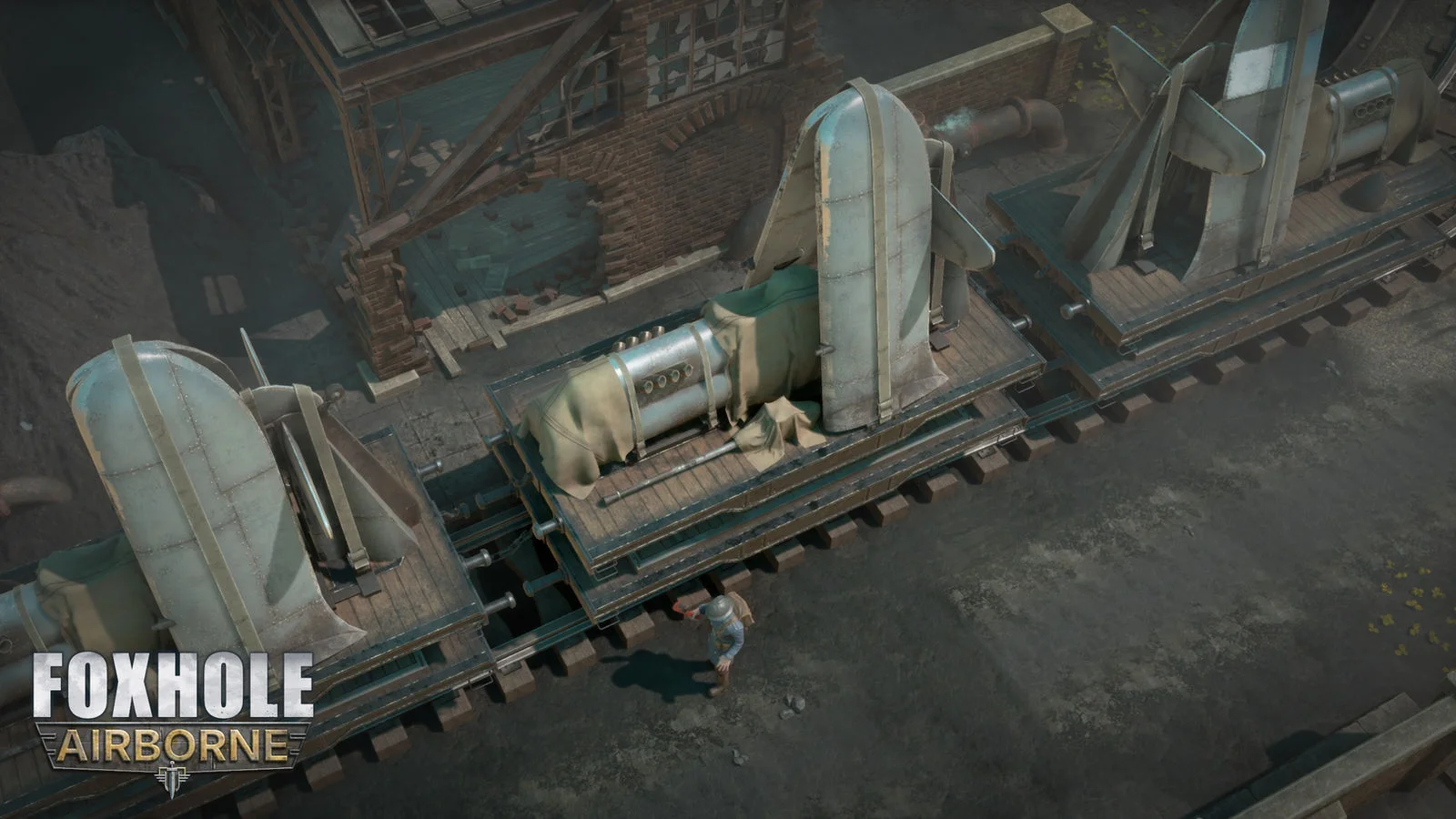 Несколько истребителей Варденов, готовые к перевозке на поезде 