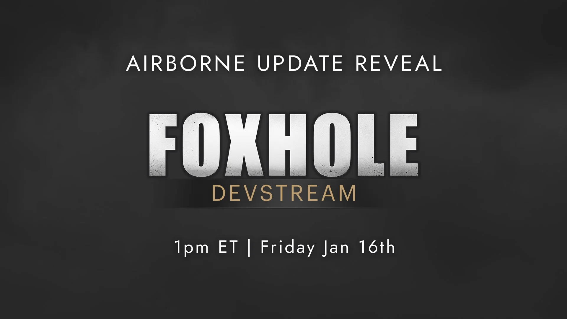 Что ожидать от стрима про воздушное обновление в Foxhole?