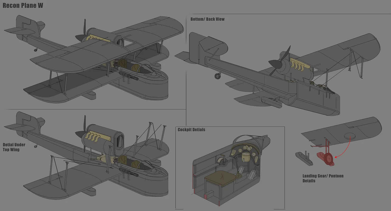 Концепт самолета разведчика Варденов 