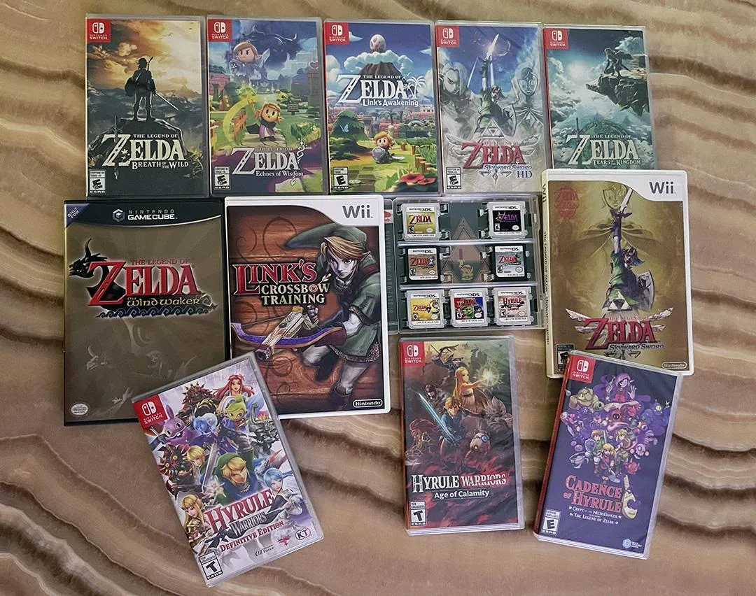Коллекция игр The Legend of Zelda от одного из пользователей Reddit