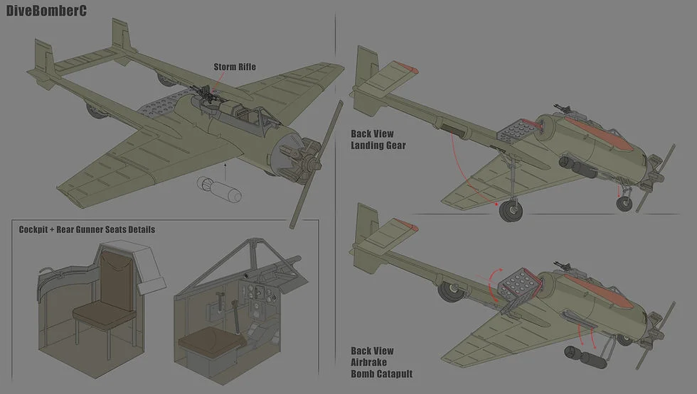Концепт пикирующего бомбардировщика Колонистов 