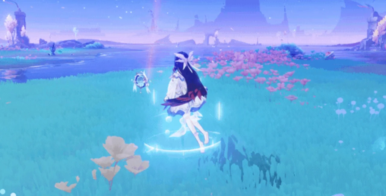 Коломбина умеет парить в воздухе.