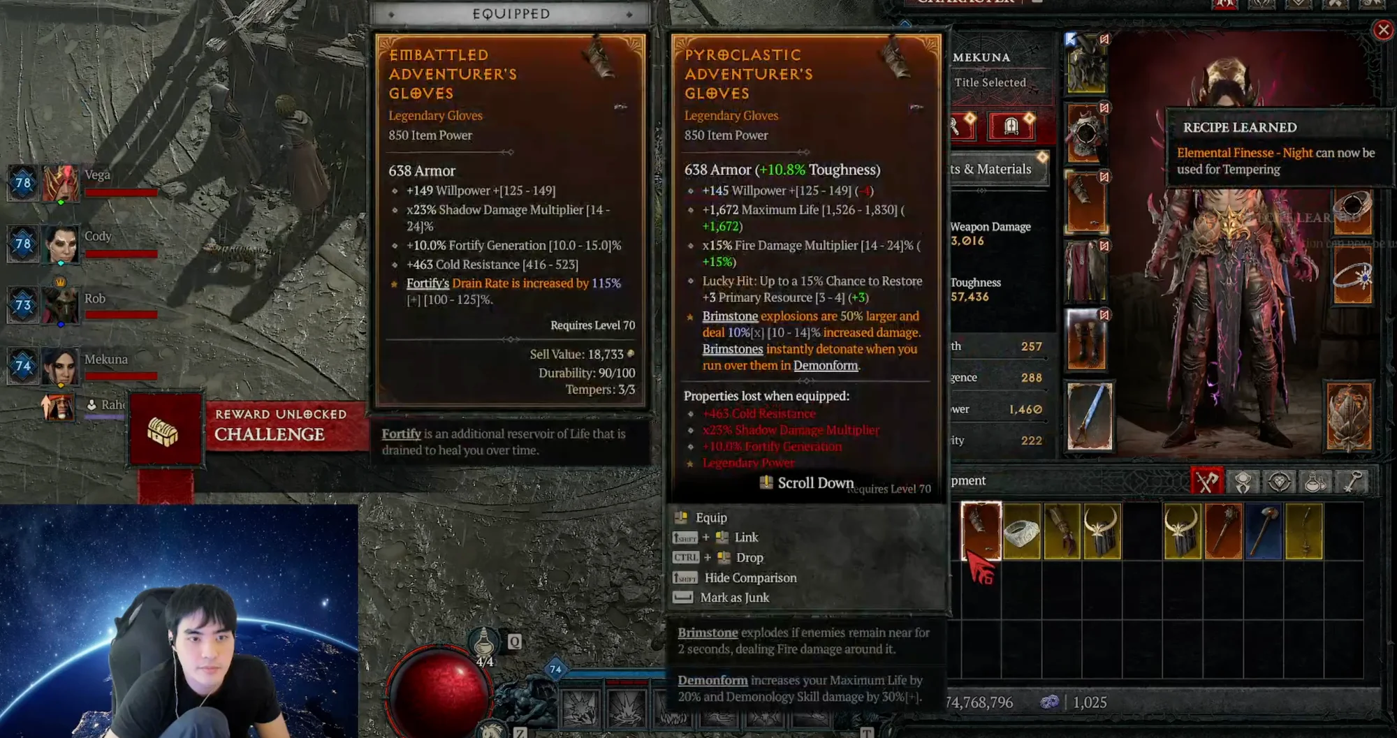 Фрагмент стрима Mekuna с Twitch