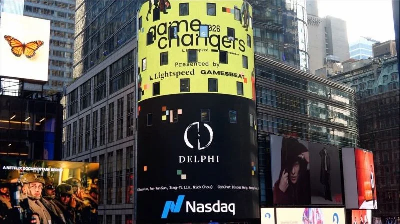 Баннер Delphi на одном из самых дорогих рекламных мест в мире