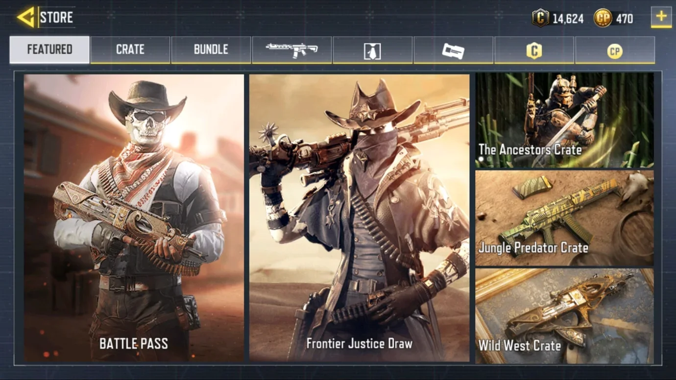 Типичный интерфейс с боевым пропуском