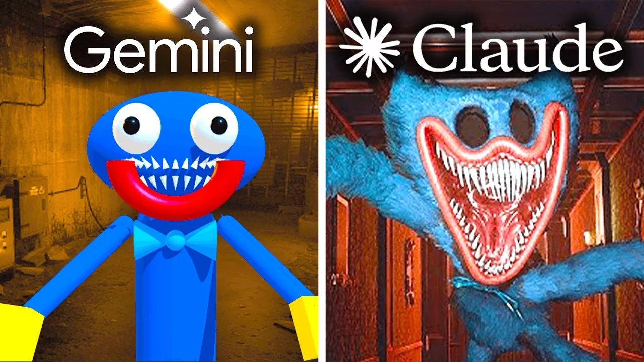 Наглядное и шуточное сравнение Сlaude и Gemini